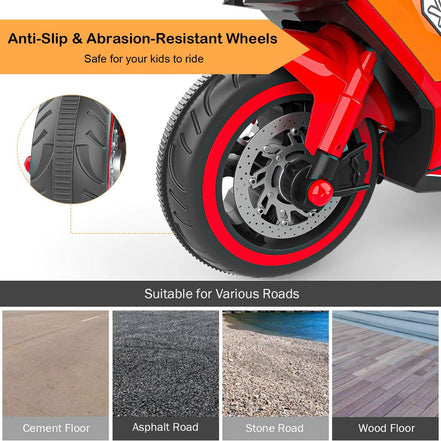 mlnshops Kids Toy Motorcycle with Lights - Electric Bike