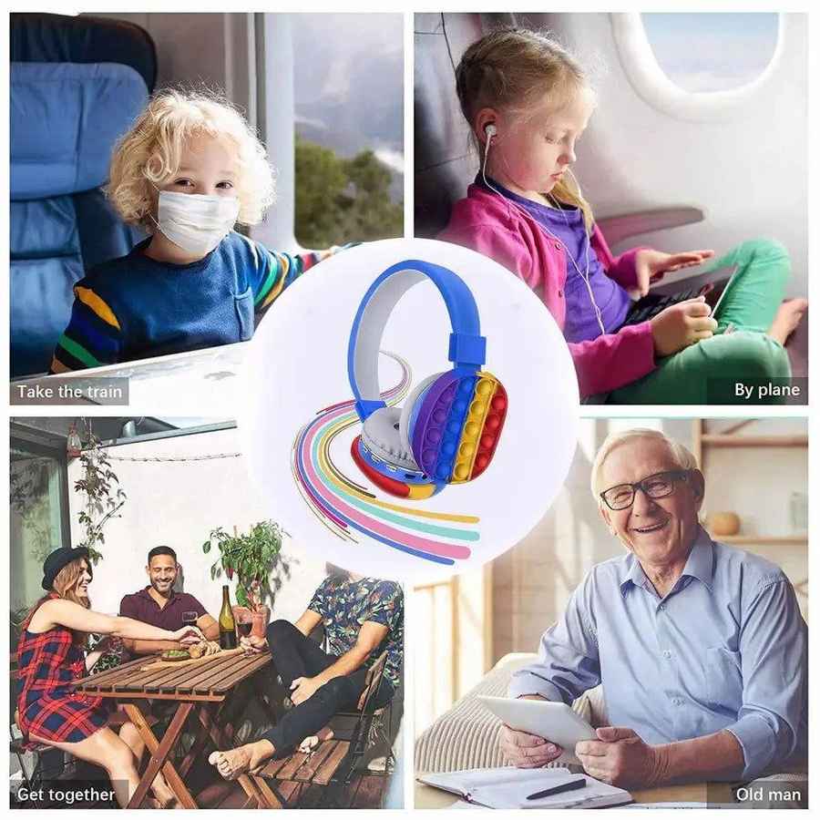 Kids Wireless Headset with Fun Pop Design - MLNshops