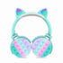 Kids Wireless Headset with Fun Pop Design - MLNshops Cyan - Cat