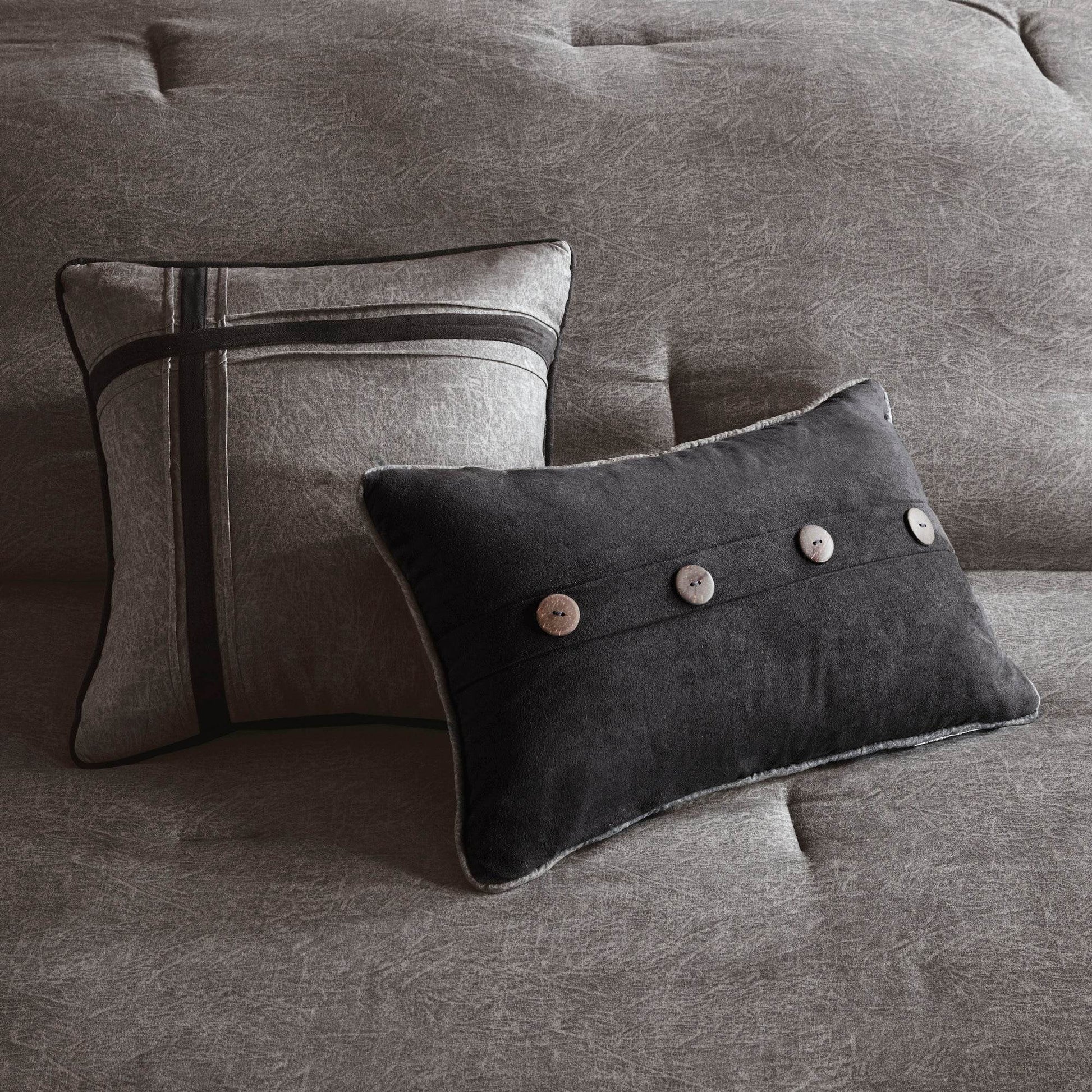 MLNshops 7 Piece Comforter Set King Size - Luxurious Style