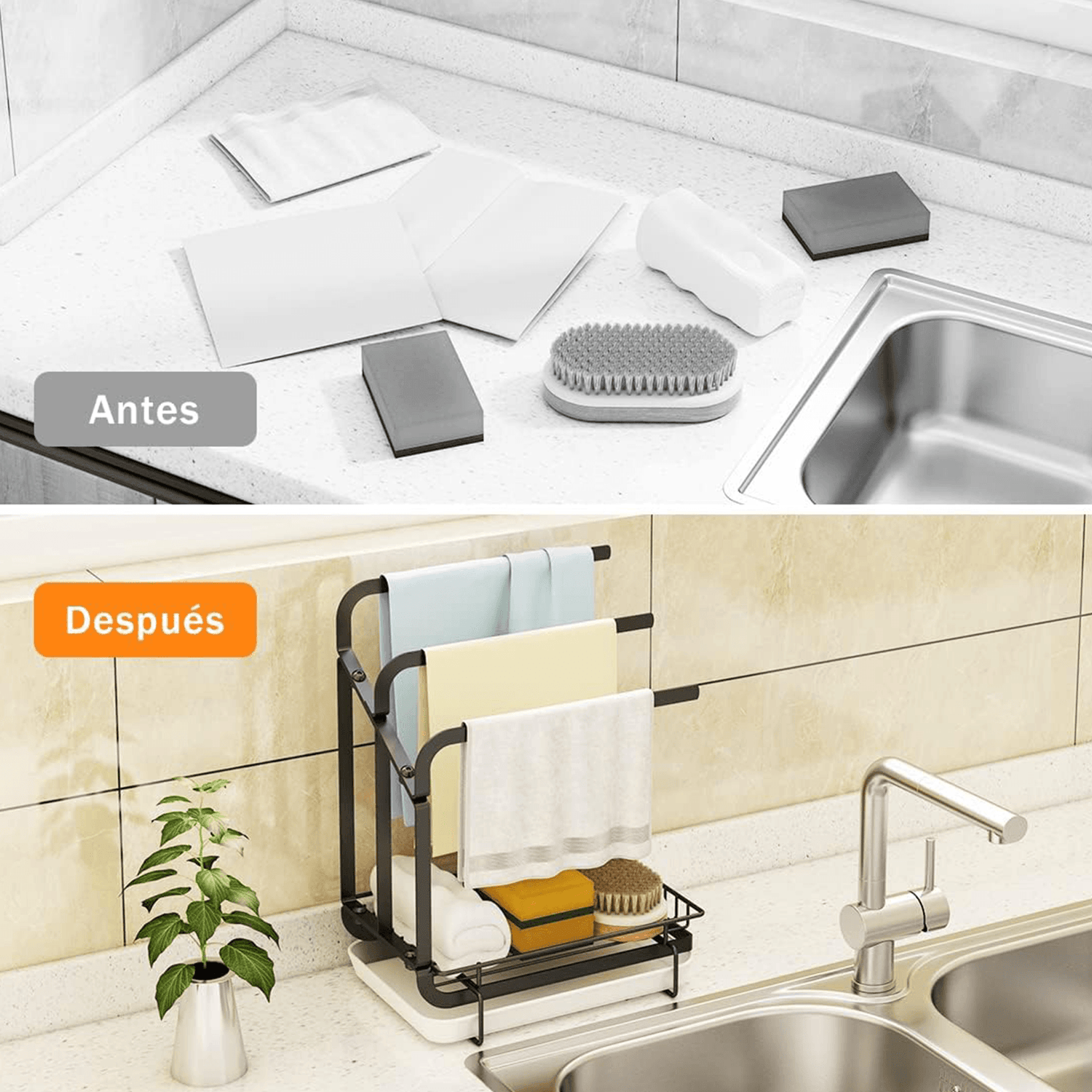 MLNshops Kitchen Sink Storage Tray for Organized Essentials