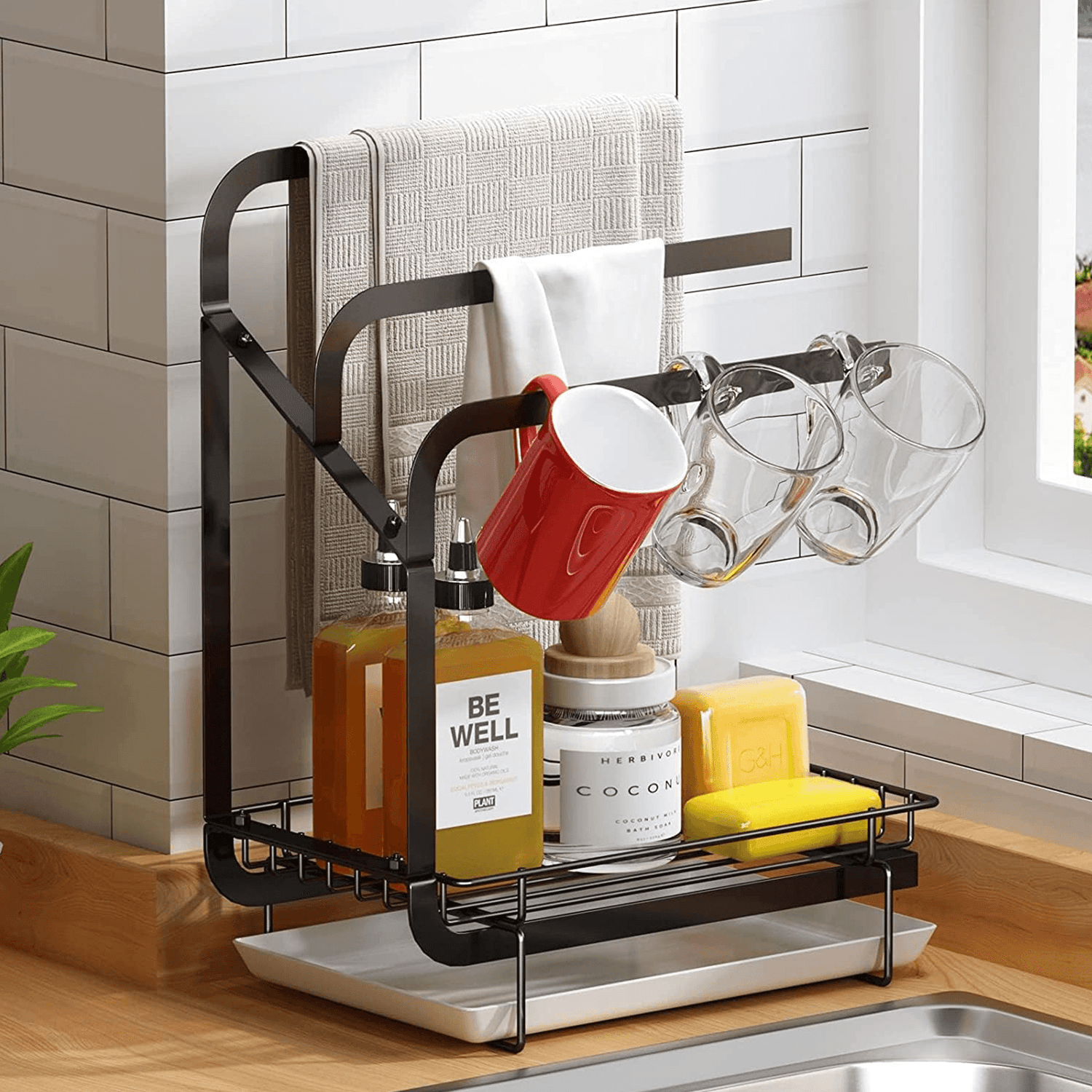 MLNshops Kitchen Sink Storage Tray for Organized Essentials