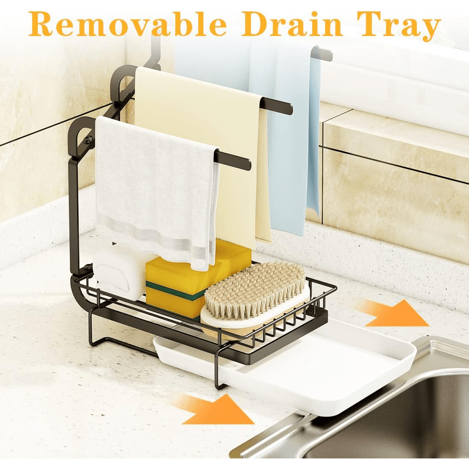 MLNshops Kitchen Sink Storage Tray for Organized Essentials