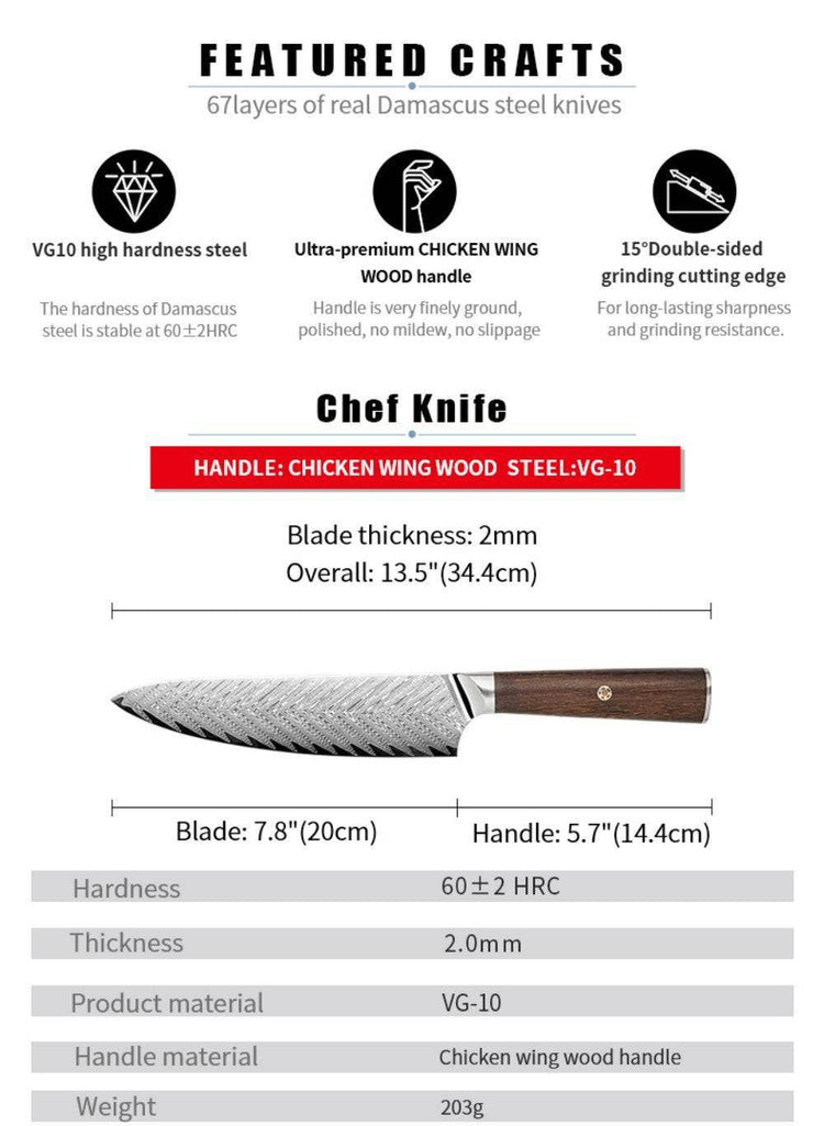 MLNshops Meat and Fish Slicing Knife for Precision Cutting