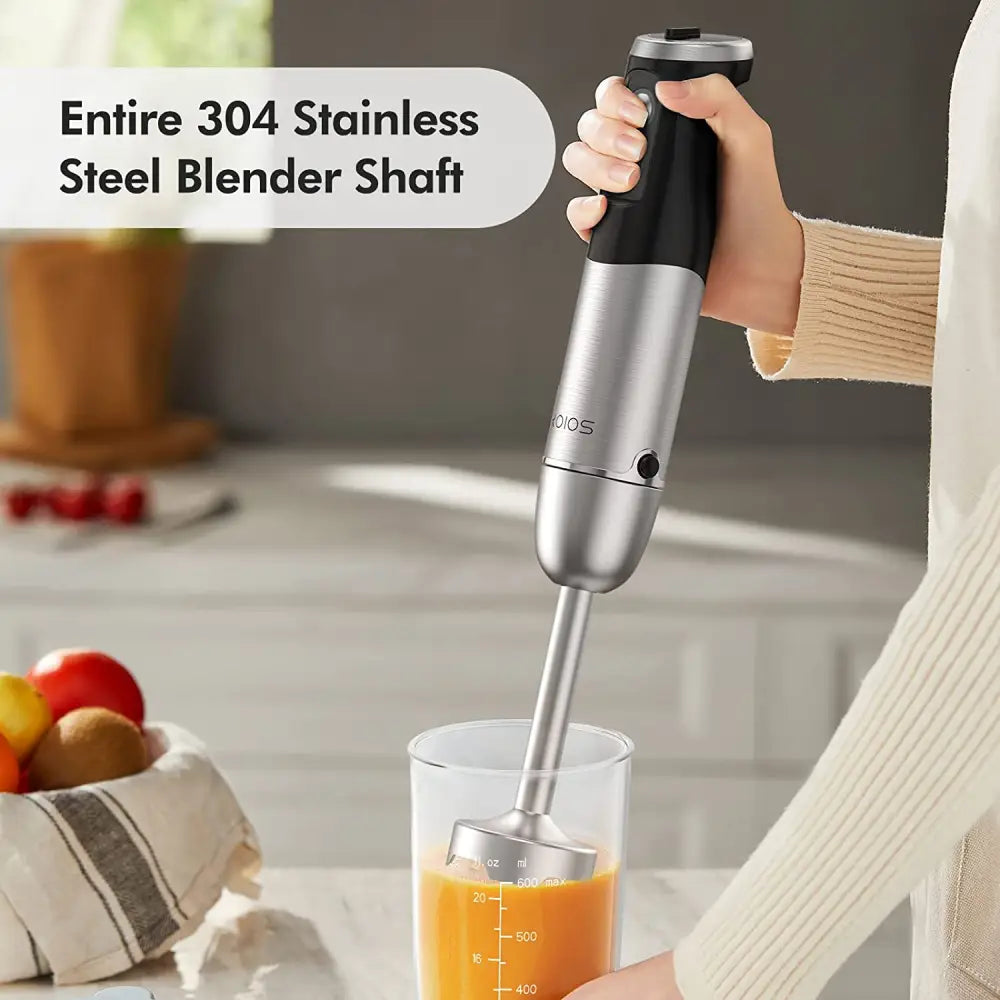 KOIOS Immersion Blender Handheld 1000W , Multipurpose 5-in-1 Hand Blender, Full Copper Motor, 12-Speeds. MLNshops]