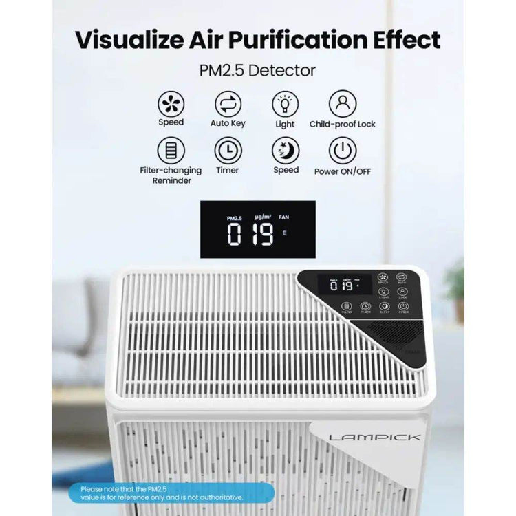 MLNshops Lampick Large Room Air Purifier for Clean Air