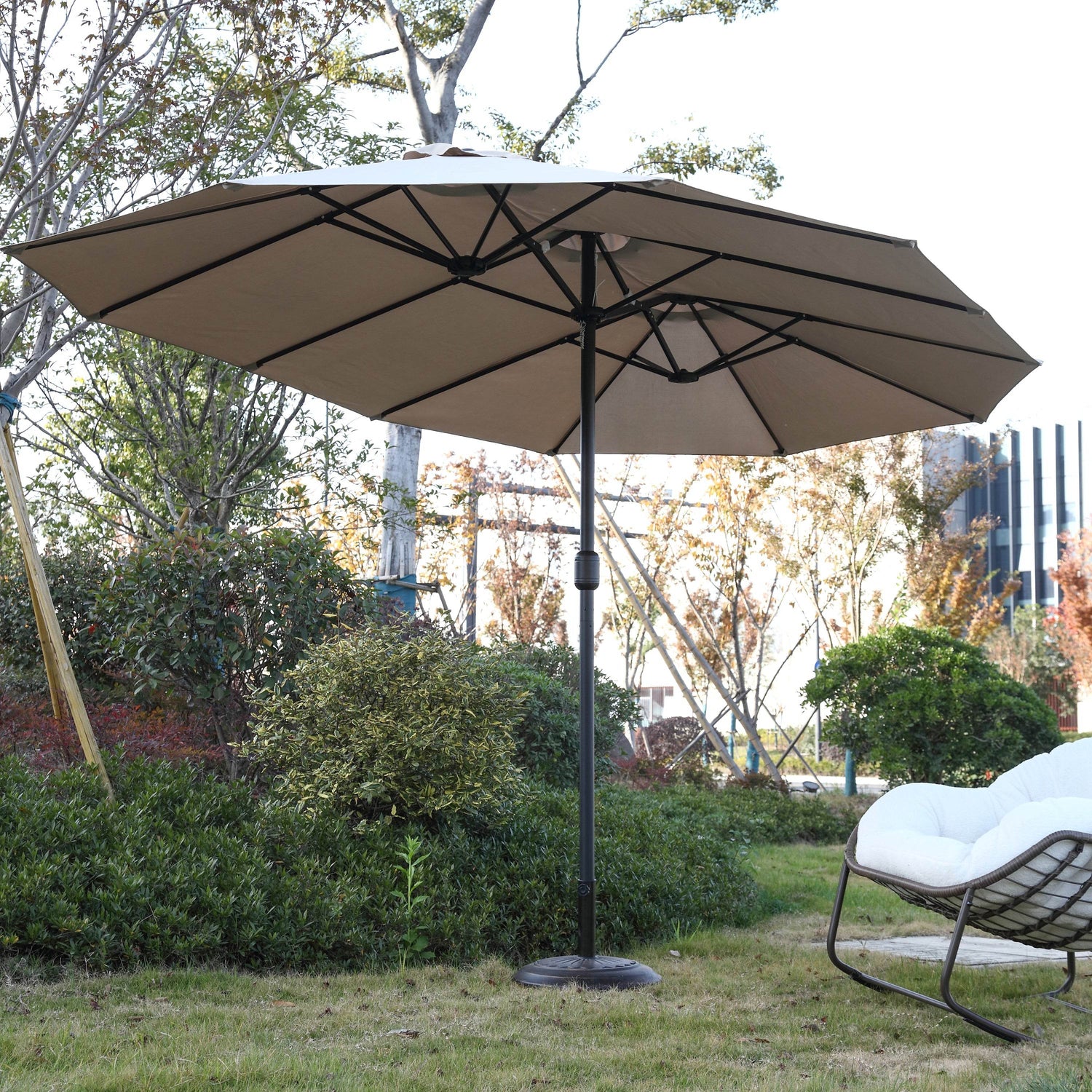 MLNshops Large Double Sided Patio Umbrella Outdoor Shade