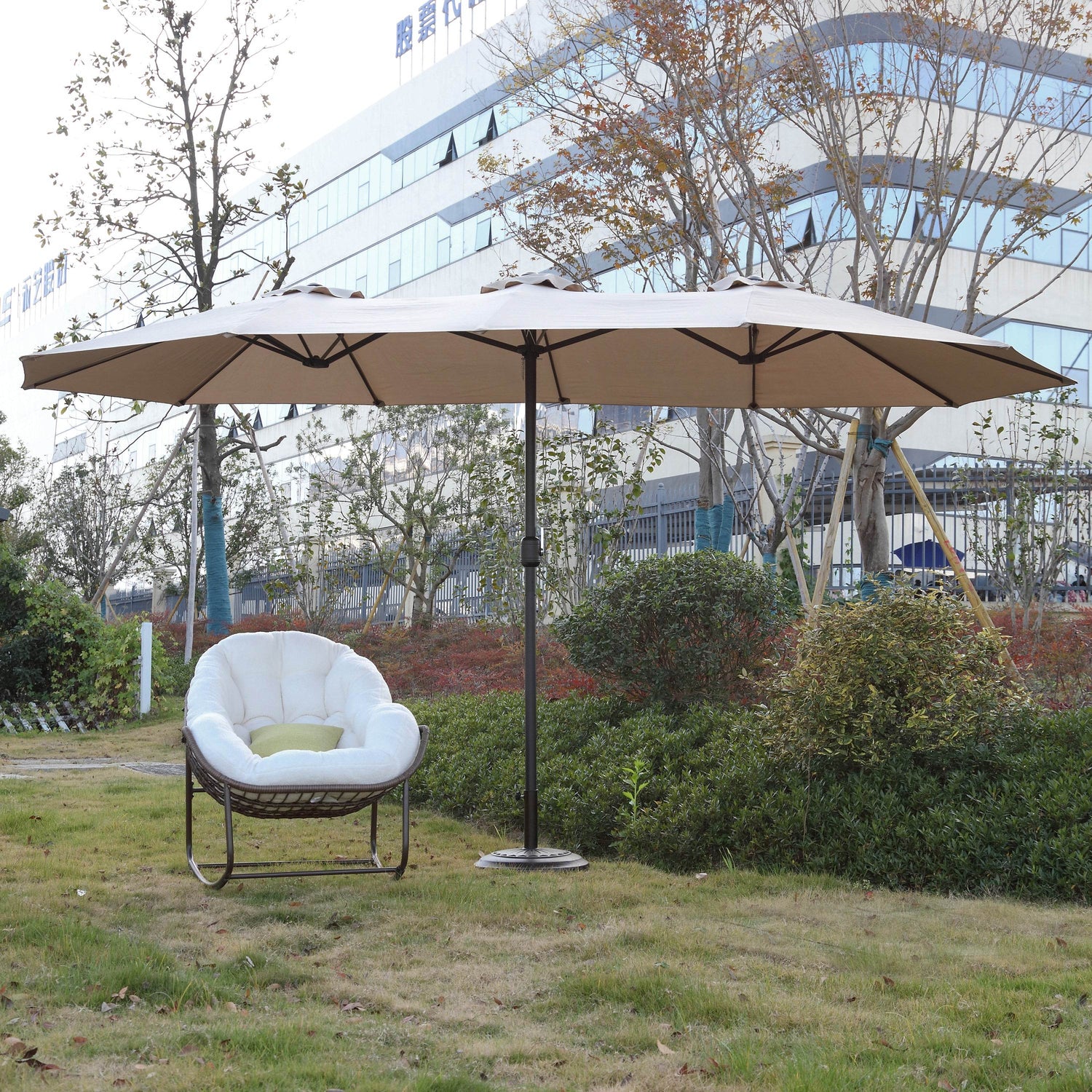 MLNshops Large Double Sided Patio Umbrella Outdoor Shade