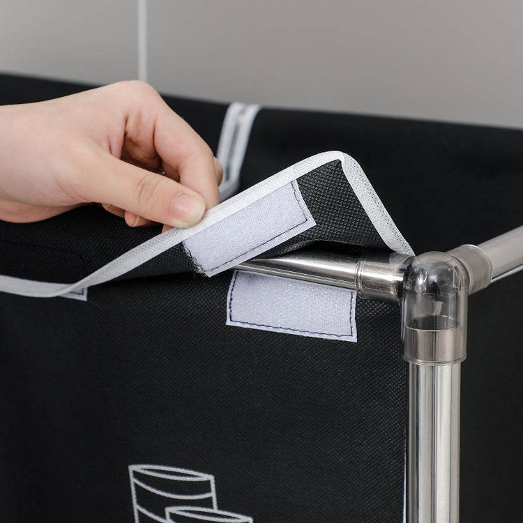 MLNshops Laundry Basket with Removable Bags - 4 Compartments