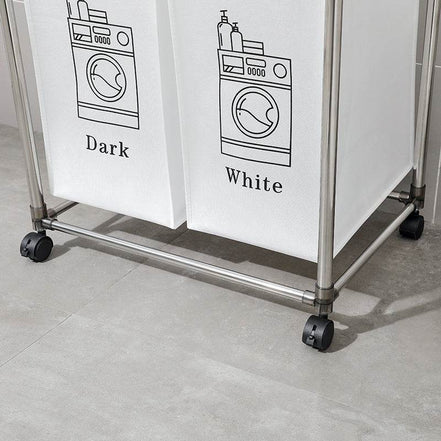 MLNshops Laundry Basket with Removable Bags - 4 Compartments