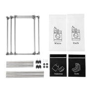 MLNshops Laundry Basket with Removable Bags - 4 Compartments