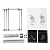 MLNshops Laundry Basket with Removable Bags - 4 Compartments