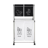 MLNshops Laundry Basket with Removable Bags - 4 Compartments