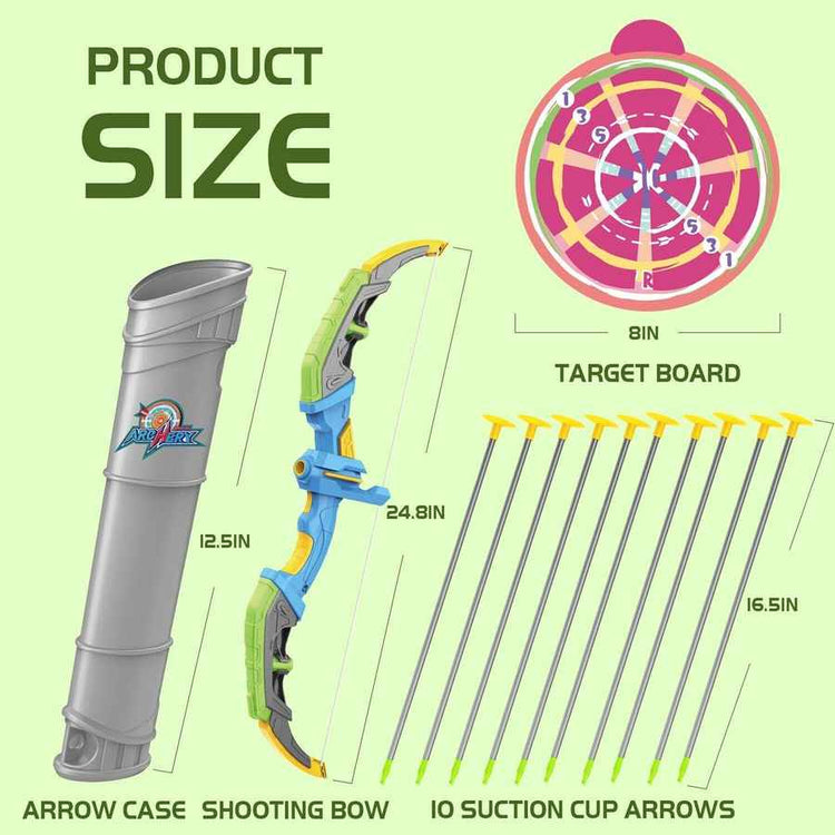 MLNshops LED Archery Toy Set for Kids with Target Features