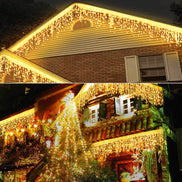 MLNshops LED Icicle Curtain Lights for Holiday Decor