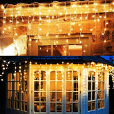 MLNshops LED Icicle Curtain Lights for Holiday Decor