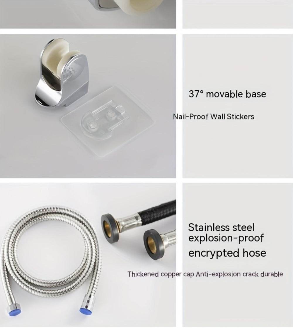 mlnshops LED Shower Head with 7-Color Hydro Power