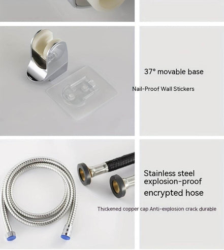 mlnshops LED Shower Head with 7-Color Hydro Power