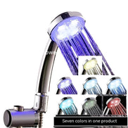 mlnshops LED Shower Head with 7-Color Hydro Power