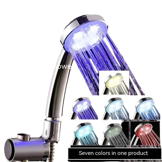 mlnshops LED Shower Head with 7-Color Hydro Power