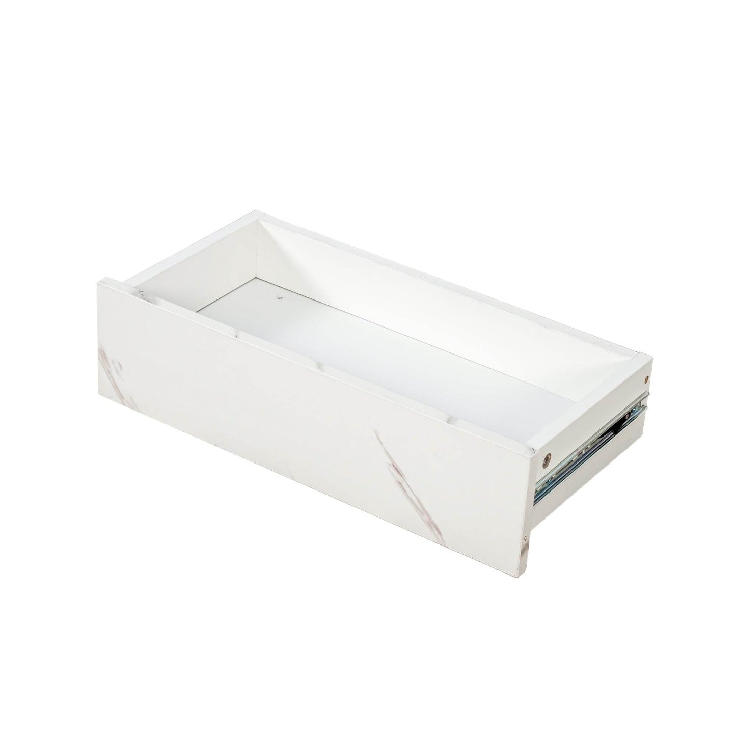 MLNshops white marble drawer component for LED sofa table with storage