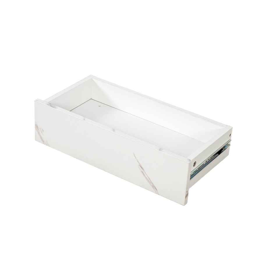 MLNshops LED Sofa Table with Storage - Modern Marble Design