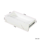 MLNshops LED Sofa Table with Storage - Modern Marble Design