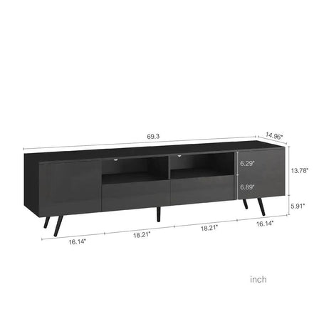 MLNshops LED TV Stand with Remote - Modern Design