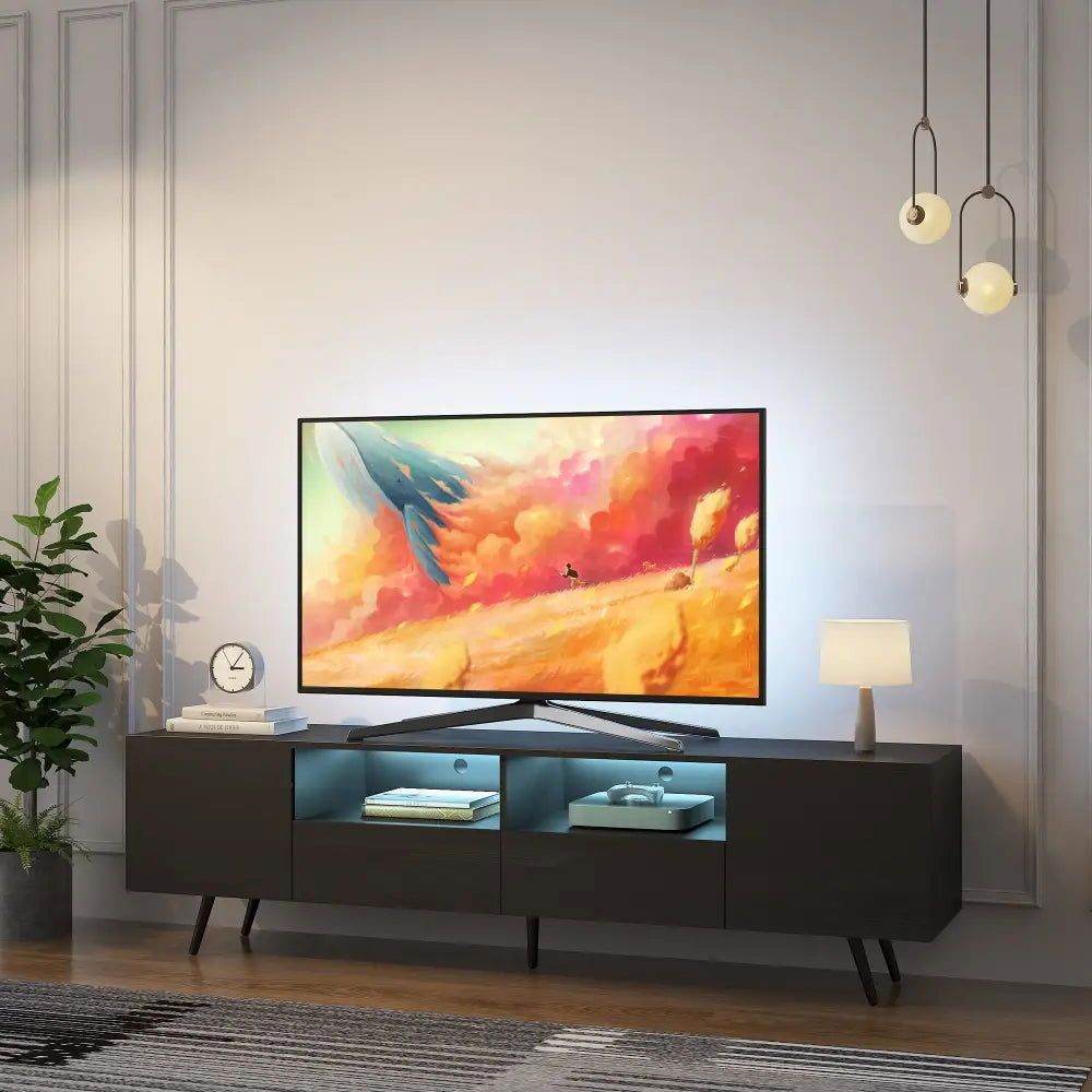 MLNshops LED TV Stand with Remote - Modern Design Default Title