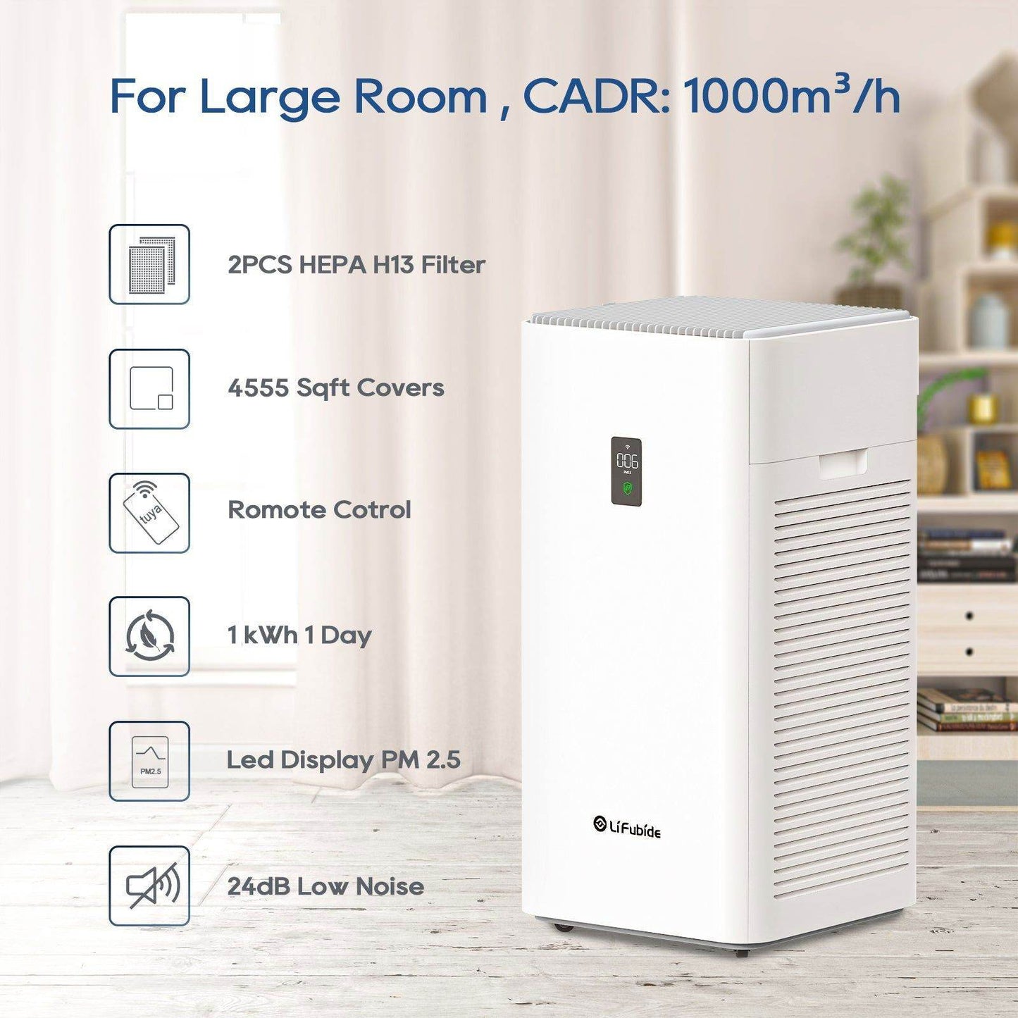 MLNshops Home Appliance Air Purifier with Smart Features