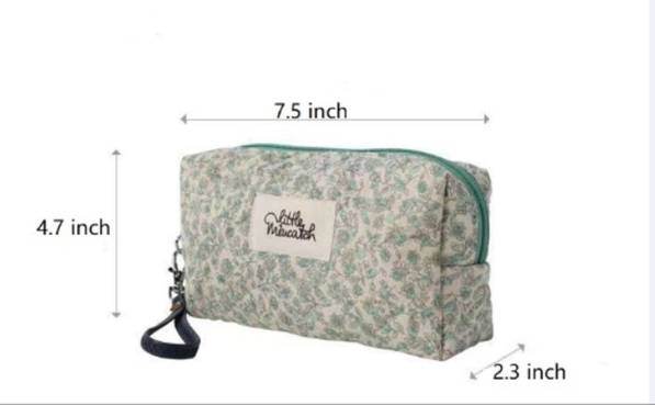 mlnshops Floral Makeup Bag for Women - Stylish & Functional