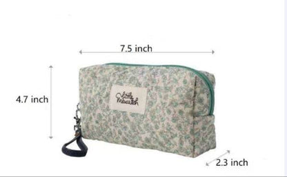 mlnshops Floral Makeup Bag for Women - Stylish & Functional