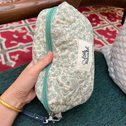 mlnshops Floral Makeup Bag for Women - Stylish & Functional