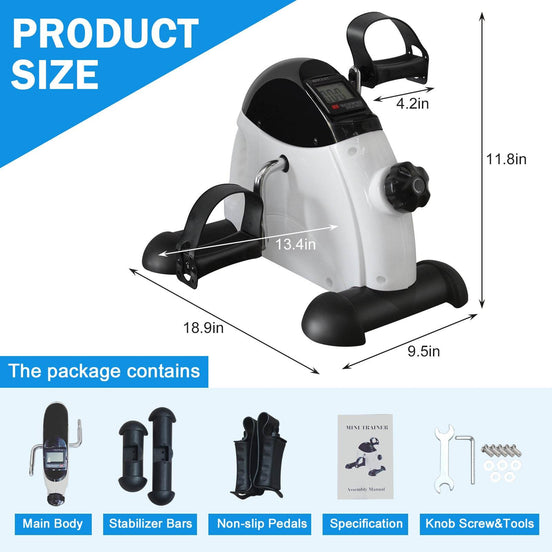 Mini Exercise Bike - Low Impact Exercise Bike for Recovery