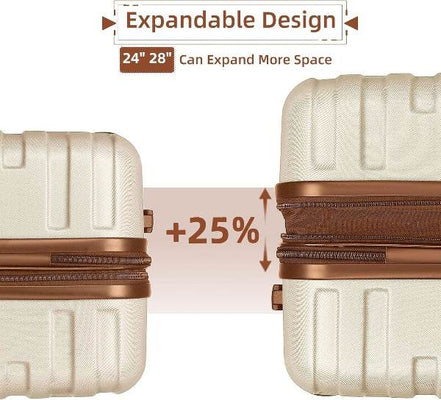 MLNshops 6 Piece Luggage Set with Duffel Bags - Durable Travel Suitcases