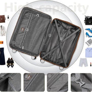 MLNshops 6 Piece Luggage Set with Duffel Bags - Durable Travel Suitcases