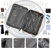 MLNshops 6 Piece Luggage Set with Duffel Bags - Durable Travel Suitcases