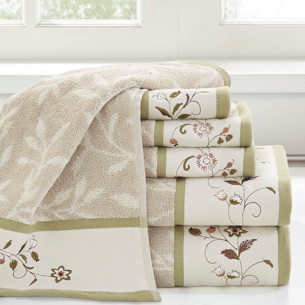 MLNshops Luxury 6 Piece Towel Set Cotton - Soft & Absorbent Default