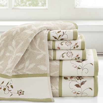 MLNshops Luxury 6 Piece Towel Set Cotton - Soft & Absorbent Default