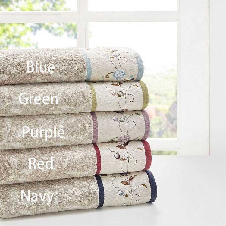 MLNshops Luxury 6 Piece Towel Set Cotton - Soft & Absorbent