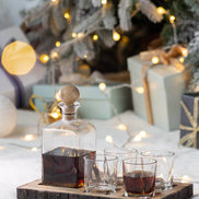 MLNshops Alaine Mango Wood Bar Set with Glasses Default