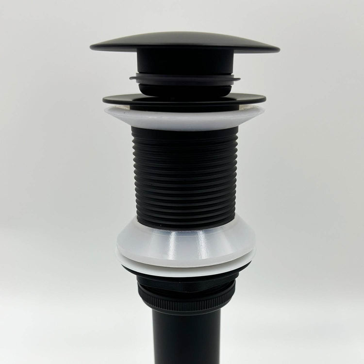 mlnshops Bathroom Sink Drain Stopper - Durable Matte Black