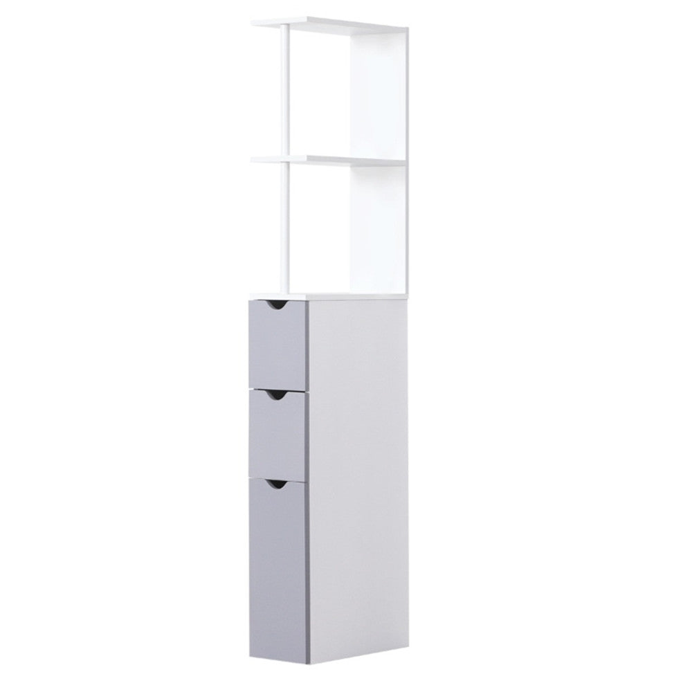 MDF Bathroom Storage Cabinet White MLNshops]