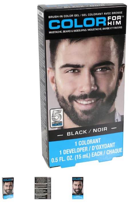 MLNshops Men's Comb-In Hair Dye - Quick Black Color Gel