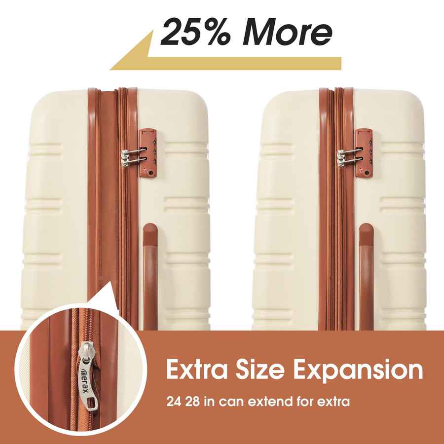 MLNshops 3 Piece Luggage Set with TSA Lock - Durable