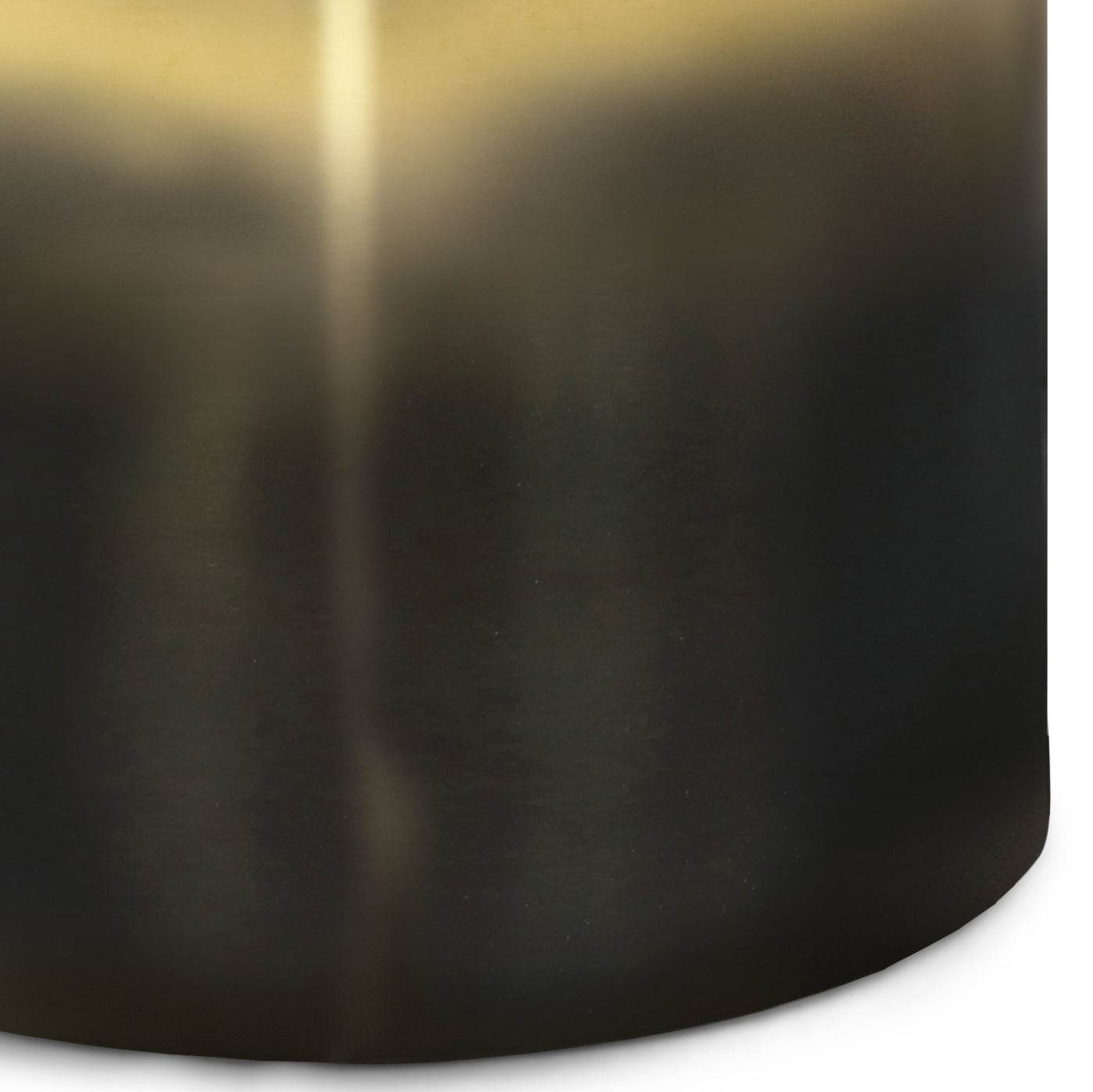 MLNshops Metal Cylinder Accent Table - Modern Gold Finish