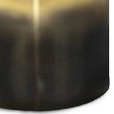 MLNshops Metal Cylinder Accent Table - Modern Gold Finish