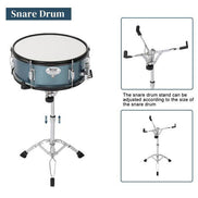 mlnshops 5-piece black drum kit with cymbals - Bass Drum
