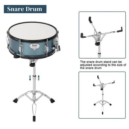 mlnshops 5-piece black drum kit with cymbals - Bass Drum