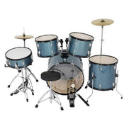 mlnshops 5-piece black drum kit with cymbals - Bass Drum